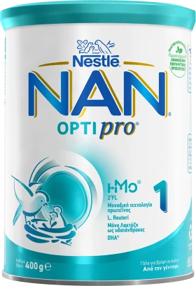 Nestle Nan Optipro 1 Γάλα για Βρέφη σε Σκόνη από τη Γέννηση 400gr