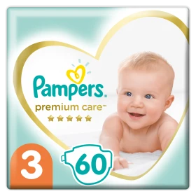 Pampers Premium Care Πάνες Μέγεθος 3 Midi 6-10 Kg 60 Πάνες
