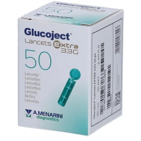 MENARINI Glucoject Lancets Extra 33G Ακίδες Μέτρησης Σακχάρου 50τμχ
