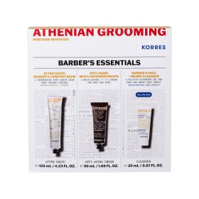 Korres Barbers Essentials with After-Shave, 125ml & Anti-Aging Cream, 50ml & Cleanser, 20ml