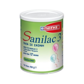 Γιώτης Sanilac 3 Βρεφικό Γάλα σε Σκόνη από τον 12ο Μήνα, 400gr