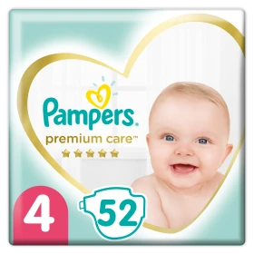 Pampers Premium Care Νο.4 (9-14 Kg) 52 Πάνες