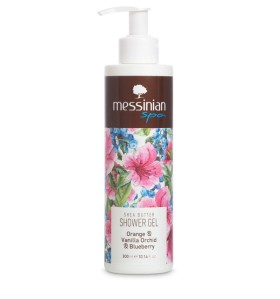 Messinian Spa Shower Gel, Αφρόλουτρο Πορτοκάλι-Βανίλια-Ορχιδέα και Μύρτιλο 300ml