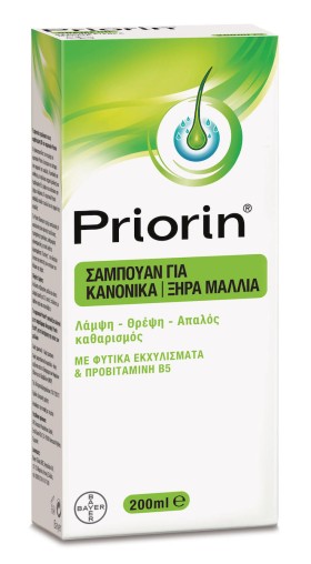 PRIORIN Σαμπουάν 200ml για Κανονικά/Ξηρά μαλλιά