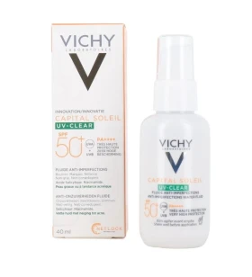 Vichy Capital Soleil UV-Clear Λεπτόρρευστο Αντηλιακό κατά των Ατελειών SPF50+ 40ml
