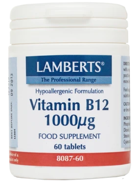 LAMBERTS B-12 1000MCG 60TABS (METHILCOBALAMIN)