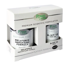 Power Health Set Platinum Range Melatonin Premium Sleep Formula 30caps + Δώρο Platinum Range B-Vit 12 1000mg 20tabs