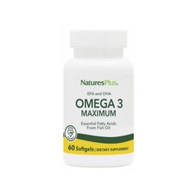 Natures Plus Omega 3 Maximum Ιχθυέλαιο 60 Μαλακές Κάψουλες