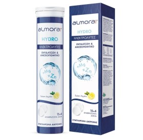 Almora Plus Hydro Ηλεκτρολύτες Ενυδατώνουν & Ενισχύουν Το Ανοσοποιητικό Σύστημα Με Γεύση Λεμόνι 19 Αναβράζοντα Δισκία