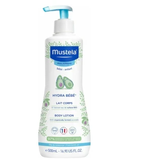 Mustela Hydra Bebe Βρεφική Κρέμα Ενυδάτωσης Σώματος με Βιολογικό Αβοκάντο 500ml