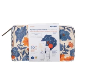 Korres Hydrating & Protective Suncare Ritual με Yoghurt Αντηλιακή Κρέμα Προσώπου με Χρώμα SPF 50, 50ml & Δώρο Greek Yoghurt Ενυδάτωση με Προβιοτικά Κρέμα-Gel, 20ml & Νεσεσέρ, 1τεμ, 1σετ
