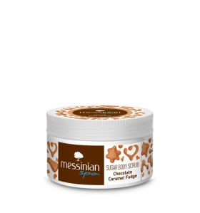 Messinian Spa Sugar Body Scrub with Chocolate - Caramel Fudge 250mL