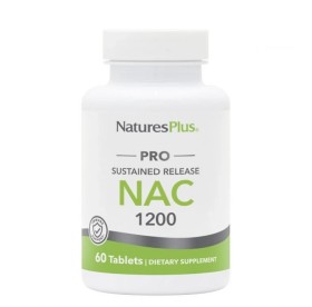 Natures Plus Nac 1200mg, Συμπλήρωμα Διατροφής με Αντιοξειδωτικές Ιδιότητες 60 Ταμπλέτες