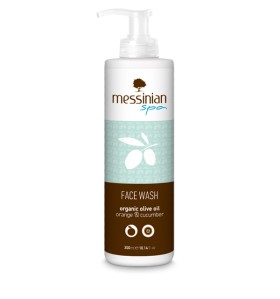 Messinian Spa Face Wash Απαλό Καθαριστικό Προσώπου Πορτοκάλι-Αγγούρι 300ml