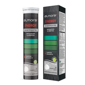 Almora Plus Energy για Ενυδάτωση & Ενέργεια Γεύση Λεμόνι  25 αναβράζοντα δισκία