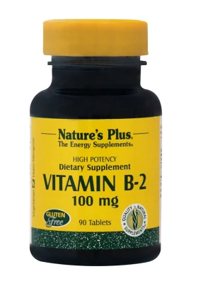 NATURES PLUS Vitamin B2 (Ριβοφλαβίνη) 100 mg 90tabs
