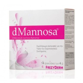 Frezyderm dMannosa & Cranberry Extract D-Μαννόζη & Εκχύλισμα Κράνμπερι Συμπλήρωμα Διατροφής για την Υγεία του Ουροποιητικού Συστήματος 14x4gr