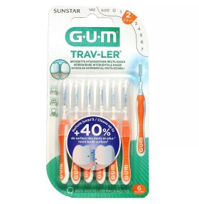 GUM 1412 ΜΕΣΟΔΟΝΤΙΑ TRAV-LER Cylindrical 0,9mm x6