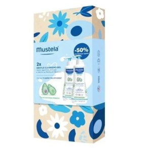 Mustela SET Gentle Cleansing Gel 2x500ml (Βρεφικό Απαλό Αφροντούς για Σώμα & Μαλλιά)