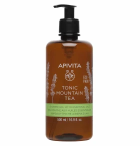 Apivita Tonic Mountain Tea Shower Gel Αφρόλουτρο με Αιθέρια Έλαια 500ml