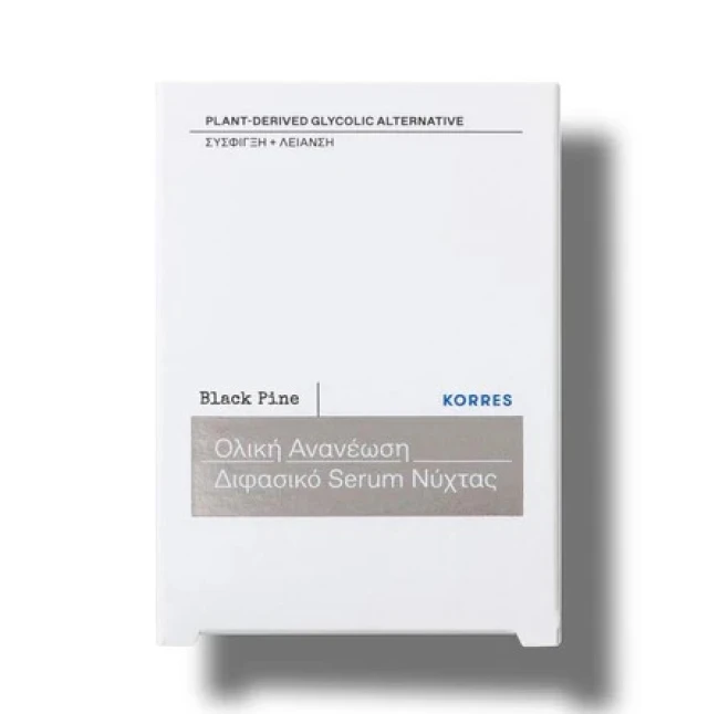 Korres Μαύρη Πεύκη 4D Διφασικό Serum Νύχτας Σύσφιγξη & Λείανση 30ml
