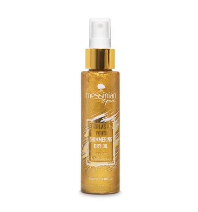 Messinian Spa Shimmering Dry Oil Everlasting Youth Ξηρό Λάδι με Βασιλικό Πολτό & Ελίχρυσο 100ml
