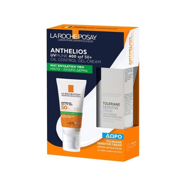 La Roche Posay Set Anthelios SPF50+ UVMune 400 Oil Control Gel-Cream 50ml + Δώρο Toleriane Sensitive Cream 15ml