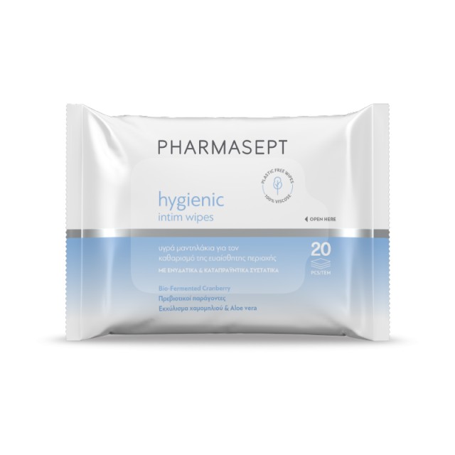 Pharmasept Hygienic Intim Wipes Υγρά Μαντηλάκια για την Ευαίσθητη Περιοχή, 20τεμ