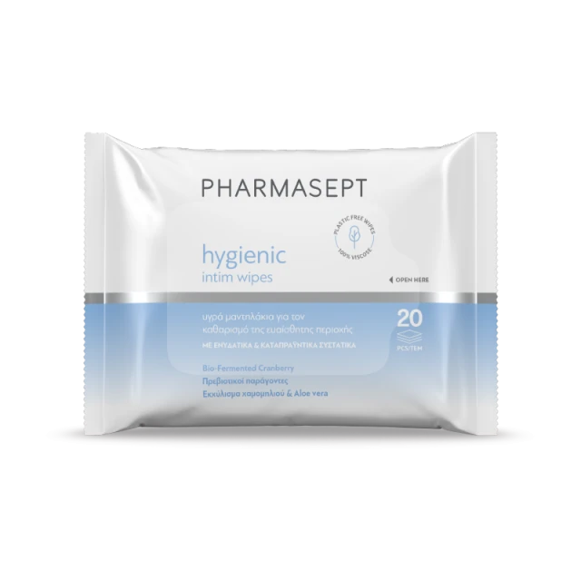 Pharmasept Hygienic Intim Wipes Υγρά Μαντηλάκια για την Ευαίσθητη Περιοχή, 20τεμ