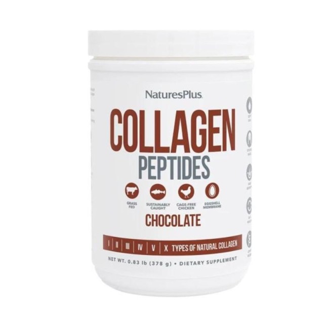 NATURES PLUS Collagen Peptides Chocolate Κολλαγόνο Γεύση Σοκολάτα 378g
