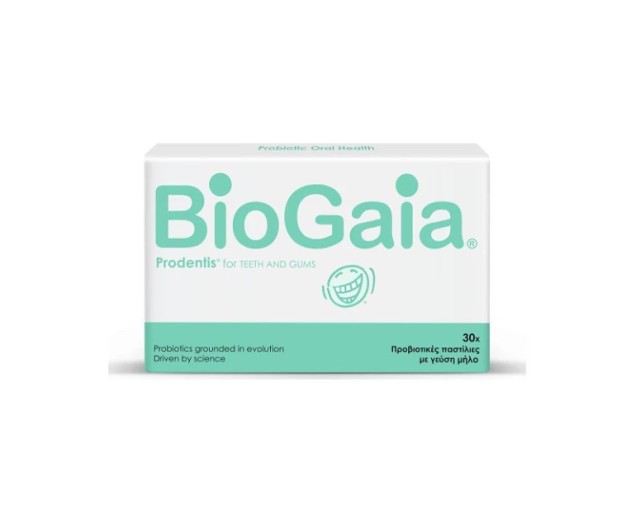 Biogaia Prodentis Apple Προβιοτικές Παστίλιες Με Γεύση Μήλο 30 Παστίλιες