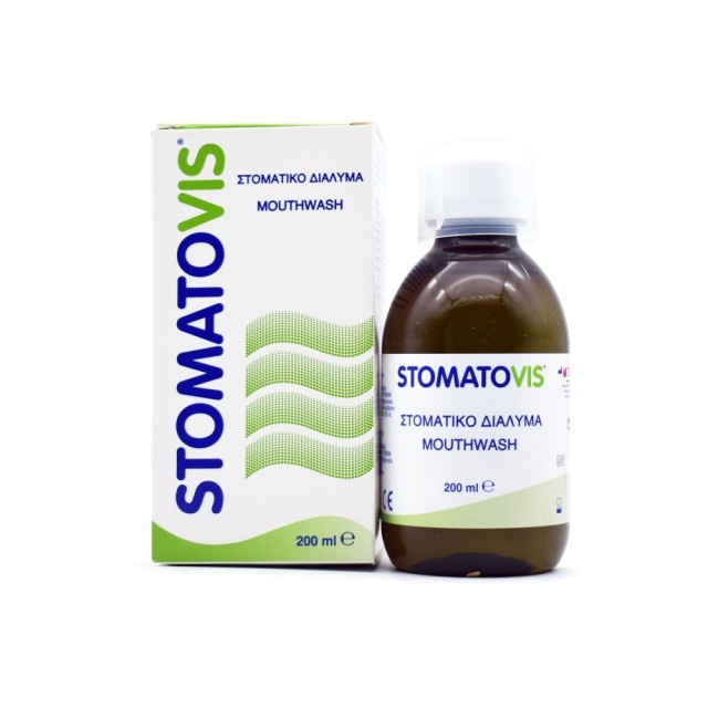 Pharmaq Stomatovis Mouthwash Αντιμικροβιακό Στοματικό Διάλυμα, 200 ml