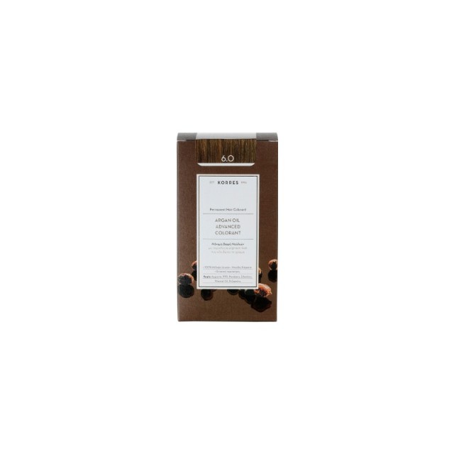 KORRES ARGAN OIL ADVANCED COLORANT 6.0 ΞΑΝΘΟ ΣΚΟΥΡΟ ΦΥΣΙΚΟ 50ML