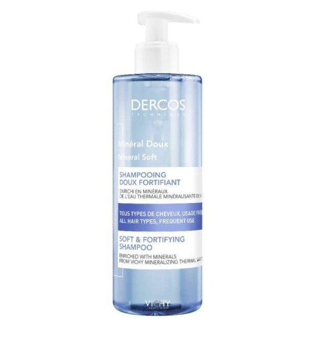 VICHY DERCOS MINERAL SHAMPOO ΓΙΑ ΚΑΘΗΜΕΡΙΝΗ ΧΡΗΣΗ 400ML