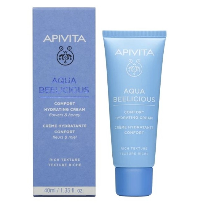 Apivita Aqua Beelicious Απαλή Κρέμα Ενυδάτωσης Πλούσιας Υφής 40ml