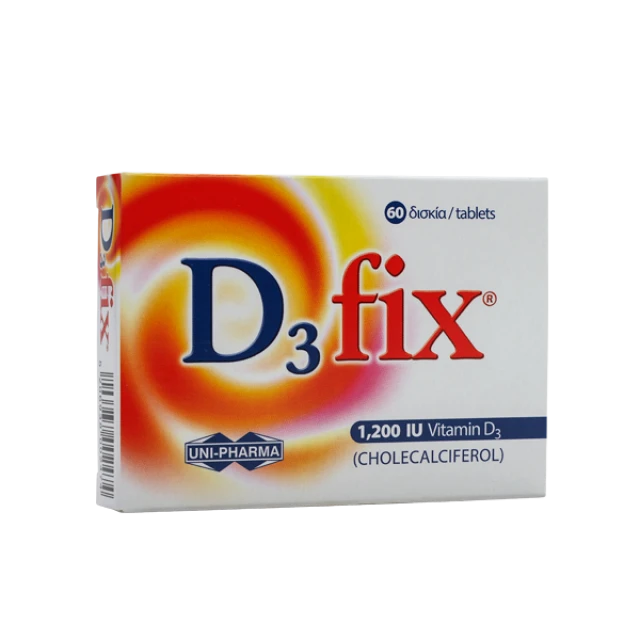 UNIPHARMA D3 FIX (Vitamin D3) 1200IU 60tabs