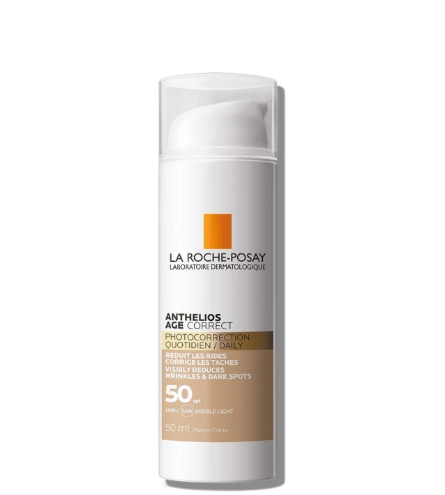 La Roche-Posay Αnthelios Age Correct SPF50 Αντηλιακό Προσώπου Κατά των Σημαδιών Γήρανσης με Χρώμα, 50ml