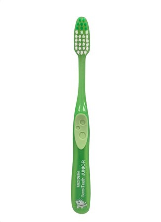 Frezyderm SensiTeeth Junior Toothbrush Soft Οδοντόβουρτσα για Παιδιά 3-6 Ετών Πράσινη 1 τεμάχιο