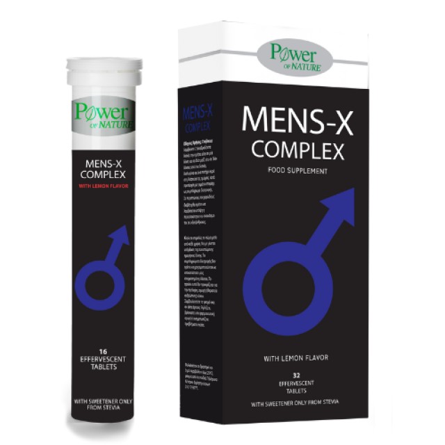 Power Health Mens-X Complex με Stevia, Γεύση Λεμόνι, 32 αναβρ. δισκία