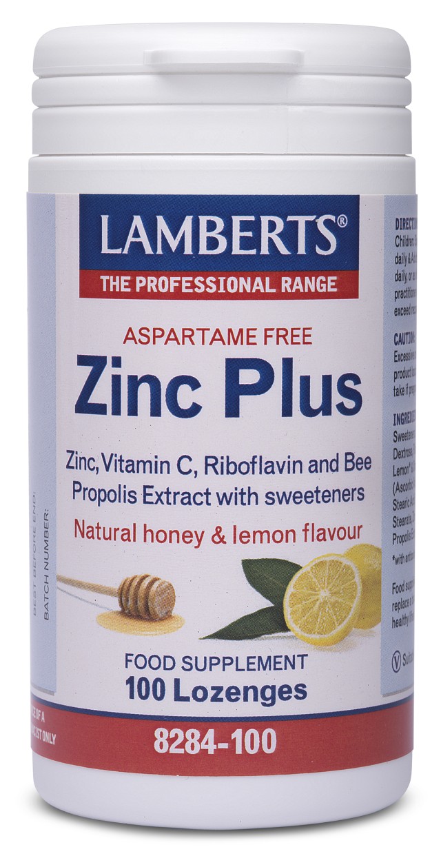 LAMBERTS ZINC PLUS LOZENGES 100loz