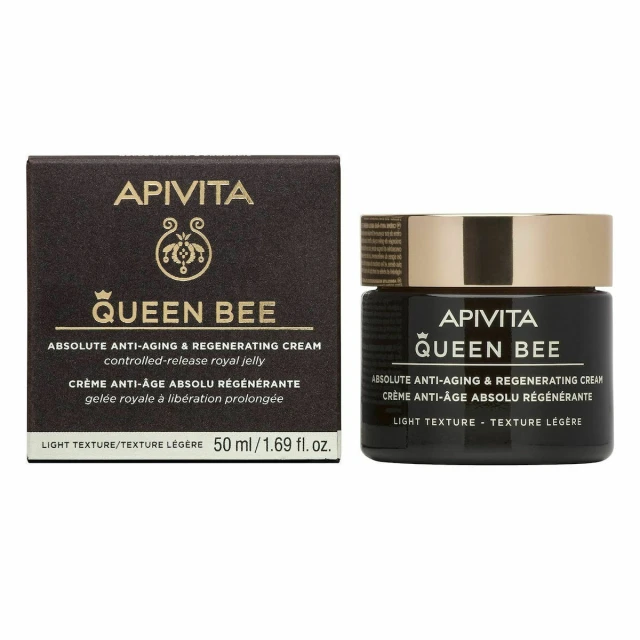 Apivita Queen Bee Absolute Anti Aging & Regenerating Light Texture Cream Κρέμα Απόλυτης Αντιγήρανσης & Αναγέννησης Ελαφριάς υφής 50ml