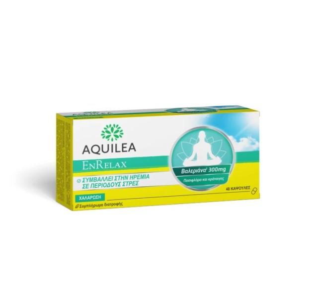 Aquilea EnRelax Συμπλήρωμα Διατροφής για Ηρεμία σε Περιόδους Άγχους 48 κάψουλες