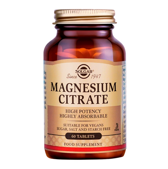 SOLGAR MAGNESIUM CITRATE 200MG 60TAB