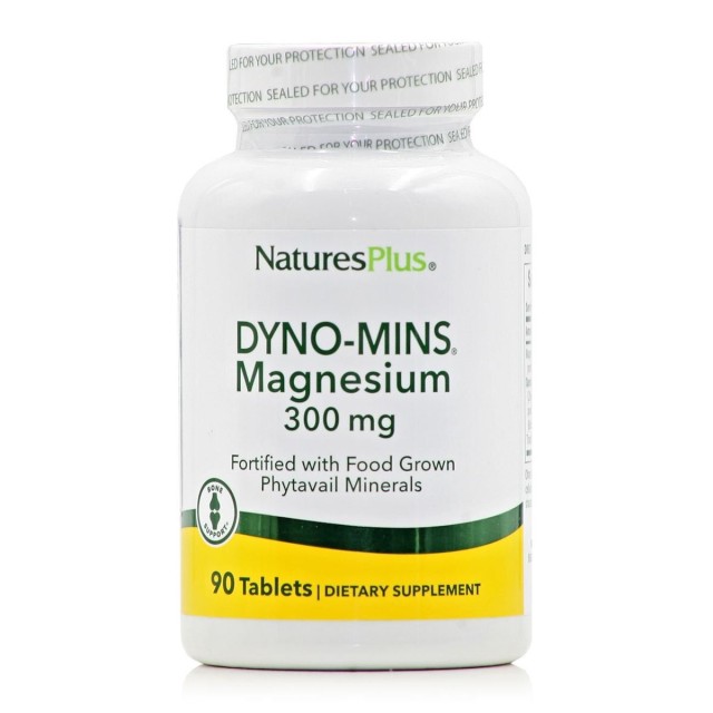Natures Plus Dyno-Mins Magnesium 300mg Μαγνήσιο 90 ταμπλέτες