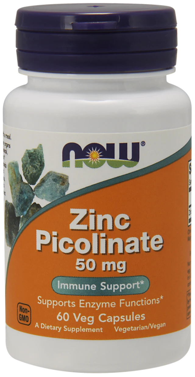 Now Foods Zinc Picolinate 50mg 60 caps