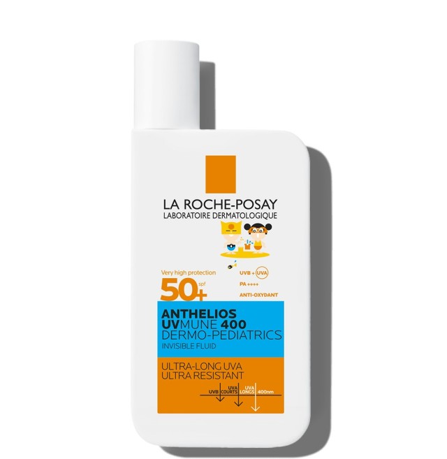 La Roche-Posay Anthelios UVMUNE 400 Dermo-Pediatrics Invisible Fluid SPF50+ Παιδικό Αντηλιακό για το Ευαίσθητο Δέρμα, 50ml