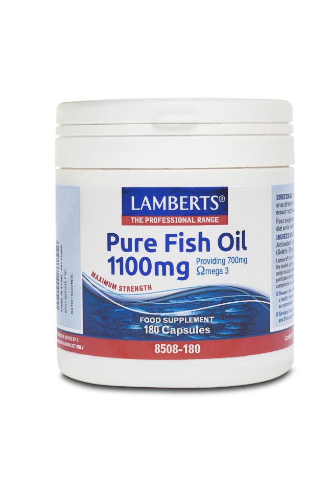 LAMBERTS PURE FISH OIL 1100MG 180CAPS