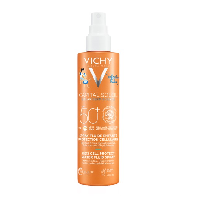 Vichy Capital Soleil Kids Solar Derm Science SPF50+ Water Fluid Spray 200ml