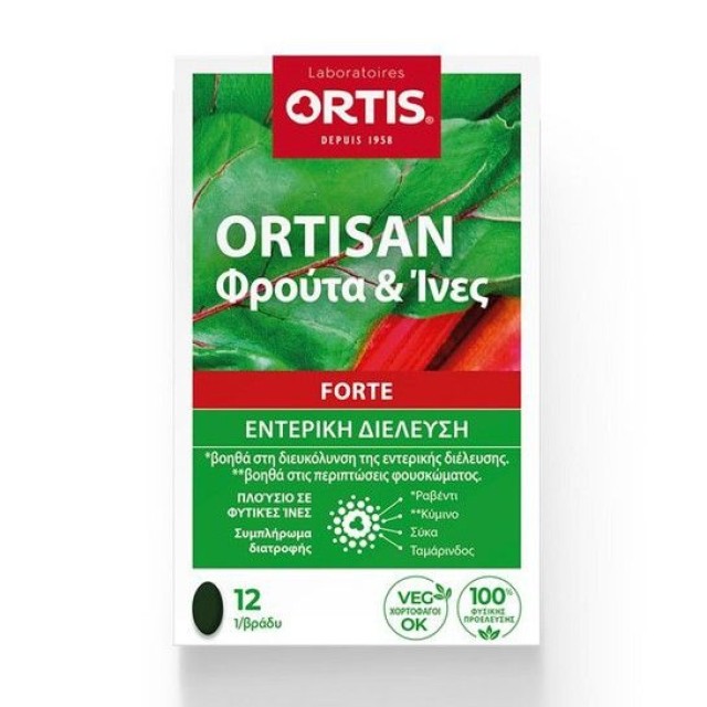 Ortis Ortisan Forte Fruits & Fibers 12 Tabs