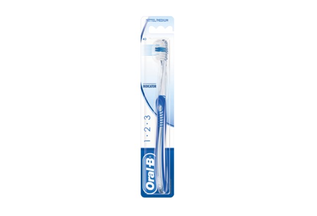 ORAL-B Οδοντόβουρτσα Indicator 1-2-3 40mm 1τμχ